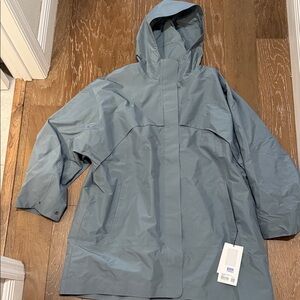 Lululemon Bluish-Gray Mid-Length Trench Coat